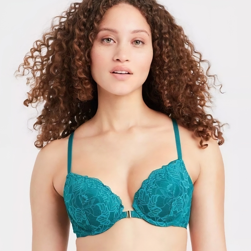 AUDEN Push-Up Demi Coverage Racerback Bra 34D